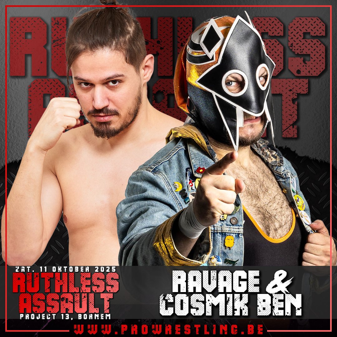 MondeDuCatch's tweet image. La Pro Wrestling AllStars @PW_Allstars a annoncé la participation de @Cosmikben et @RavageCatchFr pour leur show #RuthlessAssault.