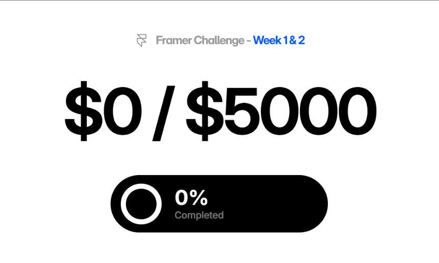 Tomiooo6's tweet photo. Week 1 &amp; 2 recap of the Framer Challenge:  Until now nothing earned, but I have almost closed a client, just need to finalize last details. Looking promising😁 #FramerChallenge #Framer https://t.co/mdej1yCTdC