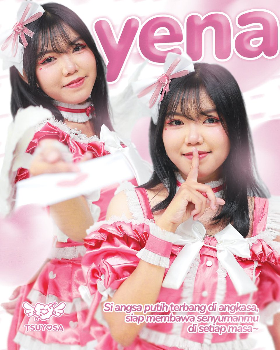 tsuyosaofficial's tweet photo. [TSUYOSA’S NEW MEMBER]

Si angsa putih terbang di angkasa, siap membawa senyumanmu di setiap masa!🦢

Perkenalkan, Yena - @itsyena_ 🦢

Tanggal lahir: 12 April
Hobi: Game, Nonton Film, Nyanyi
MBTI: ESFJ

Mohon dukungannya selalu untuk Yena yaa! 💘🪽

#TSUYOSA #AozoraToDialogue https://t.co/1Lf4OB0LNq