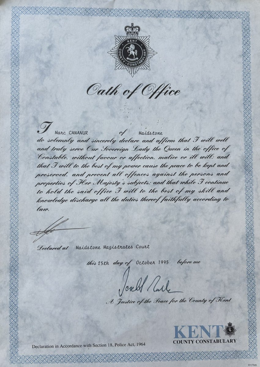 Where did the time go ? Thirty years ago next month I pledged on Oath to serve as a Police Officer. As I approach retirement I look back with pride and gratitude and would do it all again in a heartbeat 👍👍 👮 #Police