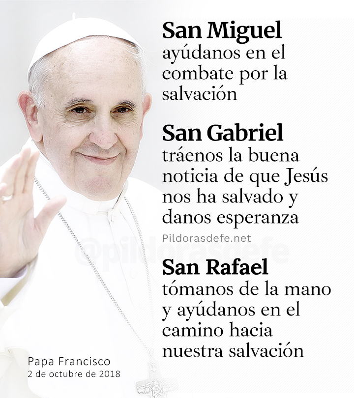 Pildorasdefe's tweet photo. Feliz Fiesta de los Santos Arcángeles, Miguel, Rafael y Gabriel.

🙏 https://t.co/WikWqZCCDI