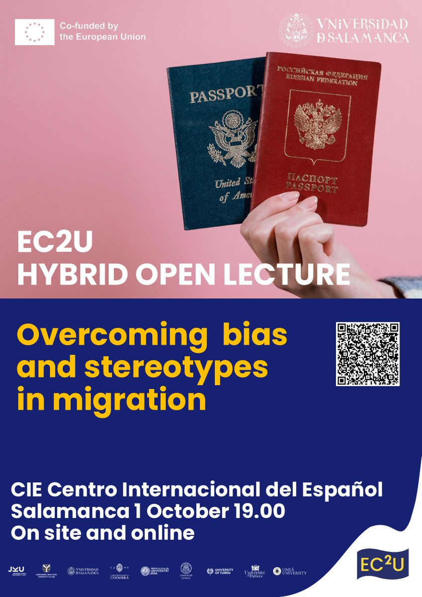 🌍 ¿Qué papel juega la migración en nuestras comunidades?

Este será el eje de la primera EC2U Hybrid Open Lecture, que se celebra el miércoles 1 de octubre a las 19:00 en el Centro Internacional del Español <a href="/cieusales/">Centro Internacional del Español (CIE-USAL)</a>.

✨ Una cita para reflexionar sobre cómo fomentar relaciones