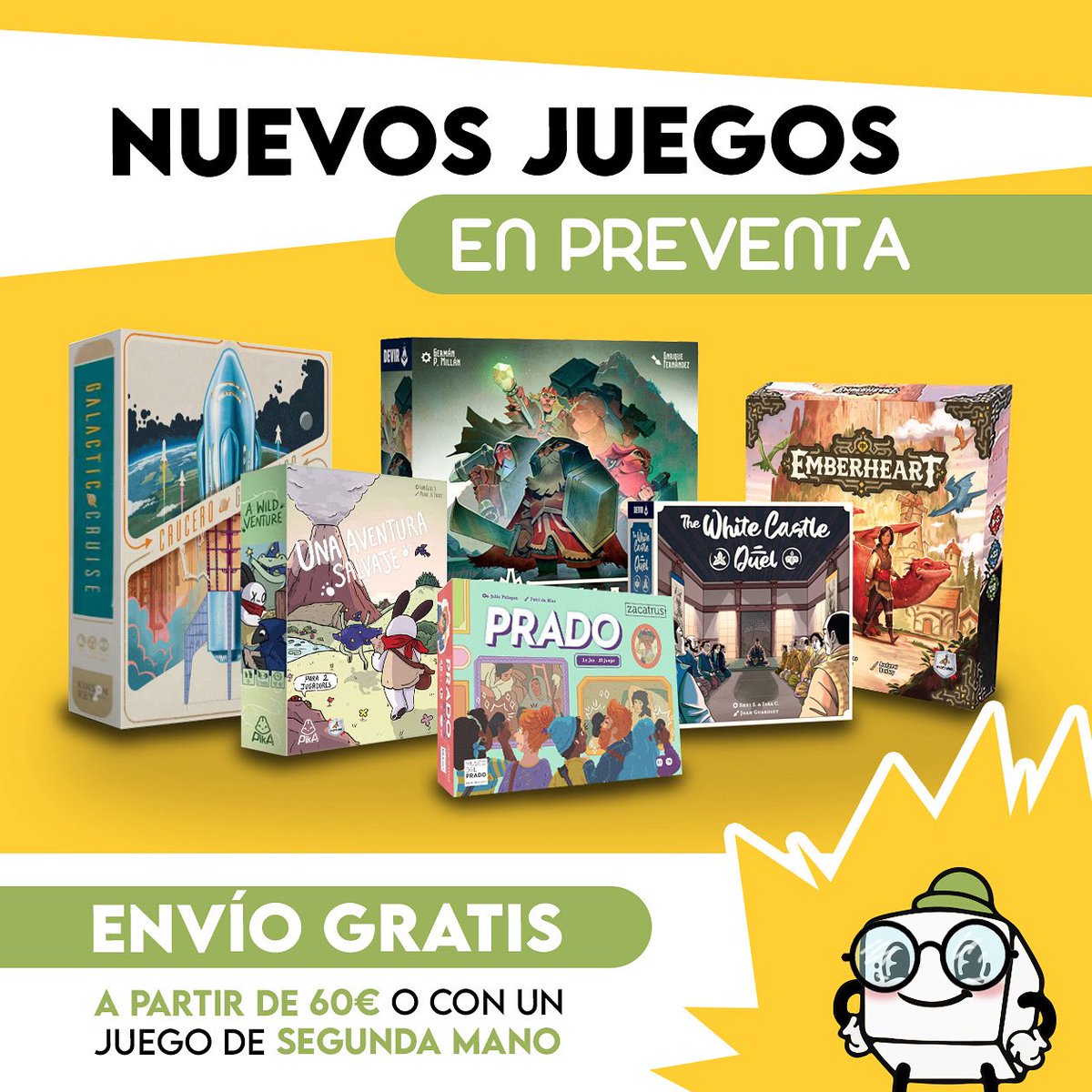 ¡Nuevos juegos en 𝗣𝗿𝗲𝘃𝗲𝗻𝘁𝗮! 💛

meepletoon.com/categoria-prod…

✨Ademas ahora 𝗘𝗡𝗩𝗜́𝗢 𝗚𝗥𝗔𝗧𝗜𝗦 a partir de 60€ o con cualquier juego de segunda mano✨