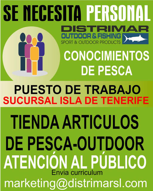 [ TENERIFE ] #RST #EMPLEO | Por cortesía de Mary Paz:
PERSONAL PARA TIENDA
Si estás interesado/a, envía tu CV al correo: marketing@distrimarsl.com