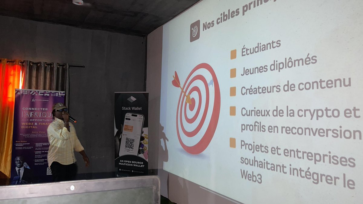 Africhain's tweet image. 📍Parakou–27 Septembre
#AfriChain,représenté par Josaphath Abiola LAOUROU,était présent au meet-up #StackWallet pour partager sa vision d’un Web3 accessible à tous

Un grand merci à @mercianoalia ainsi qu’à l’ensemble des participants pour leur engagement
#AfriChain @Stack_Africa