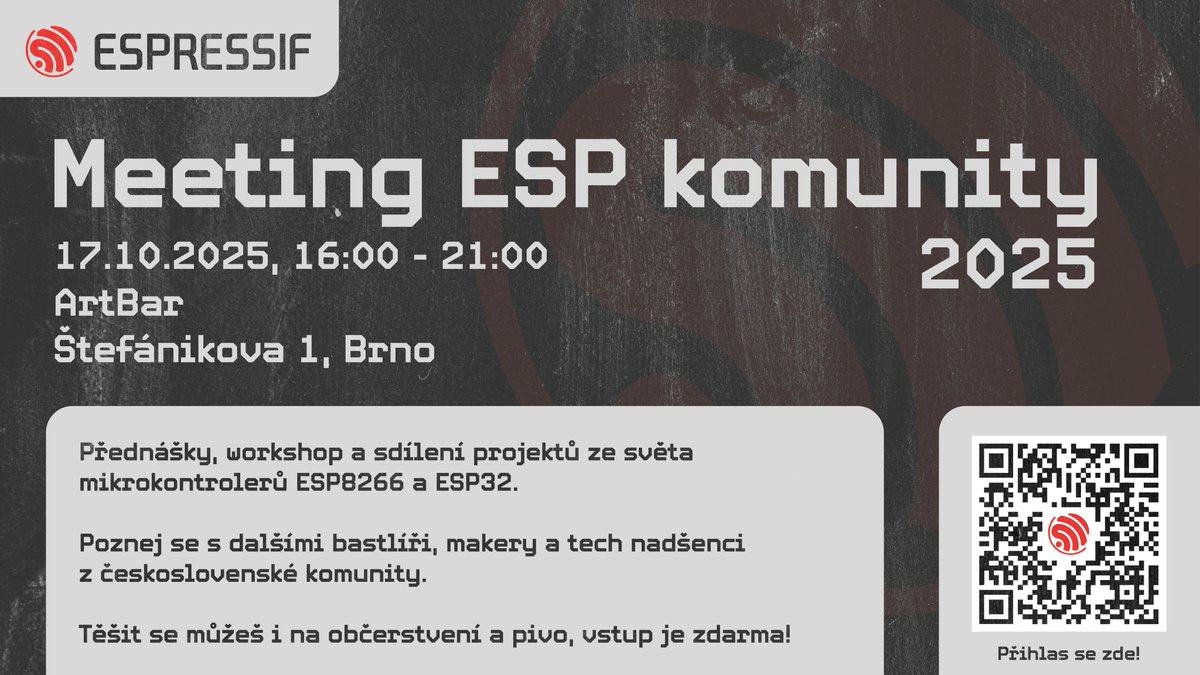 Zbývá nám posledních pár míst pro účastníky a speakery! Brzy zveřejníme i seznam přednášek a info o workshopu.

Přihlas se na forms.gle/pWSDHyXau5u3vQ…
