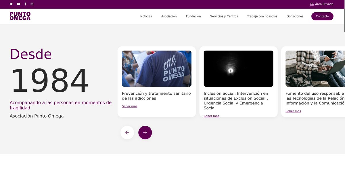 Recientemente hemos renovado nuestra Página web🛜 Aprovecha y accede para conocernos un poco más😃 en puntomega.es Esta actualización ha sido posible gracias a la financiación de los programas del #07 de <a href="/DSocialesGob/">Secretaría de Estado de Derechos Sociales</a>