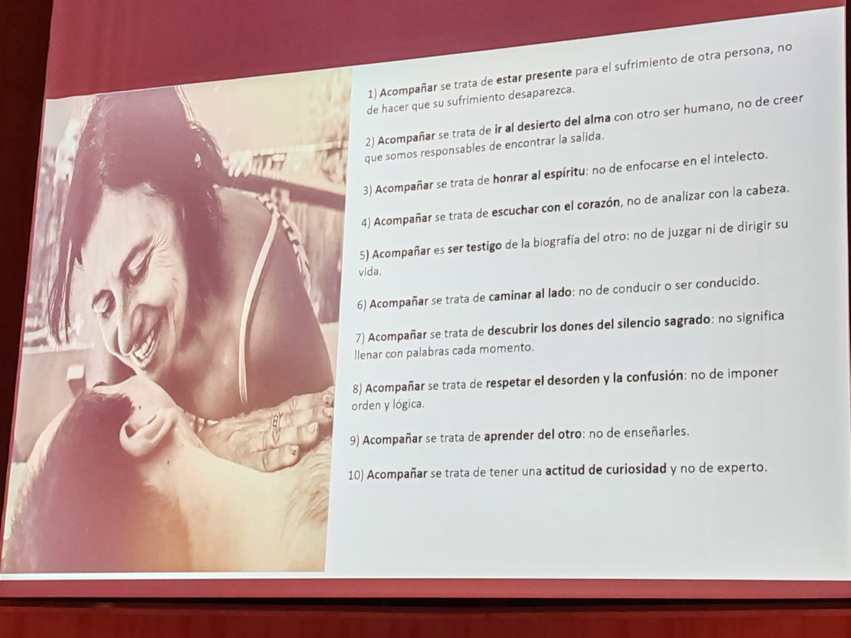 Quiero destacar también la cautivante presentación de
<a href="/angelaortega961/">Ángela Ortega Galán</a>
y Begoña García Navarro sobre #compasión al #finaldevida. Una sesión muy necesaria en
<a href="/secpal_/">SECPAL_CPaliativos</a>
#SECPAL2025, que transmitió los pasos para poder desarrollar #empatía #presencia #autoconsciencia en el #cuidado