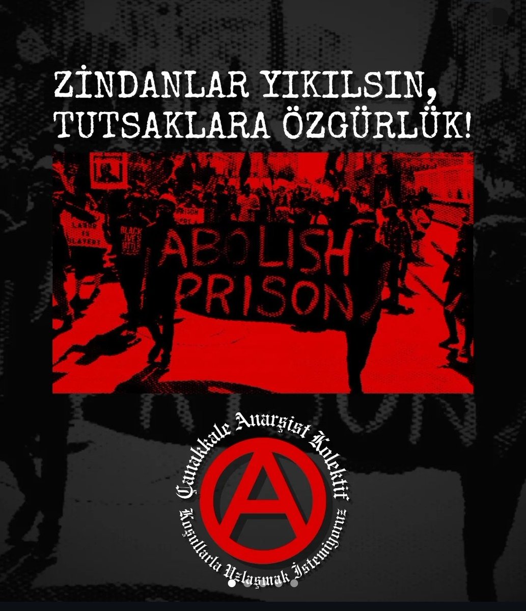 ZİNDANLAR YIKILSIN, TUTSAKLARA ÖZGÜRLÜK!

Son dönemde iyice saçma sapan bir noktaya gelmiş olan tutuklama dalgasını büyük bir öfkeyle takip ediyoruz. İslamofaşist iktidarın “niyet okuyucu” politikaları, savcı ve mahkemeler aracılığıyla sosyal bir silaha dönüşüyor ve halka nefes