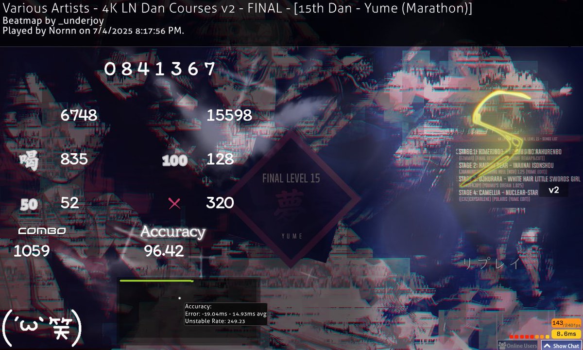 reshi94's tweet photo. Yume 96.42% and Delta 96.15% https://t.co/r6l4t0tFgW