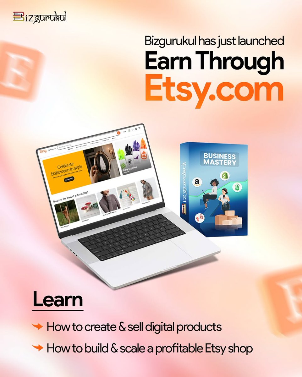 Bizgurukul_IND's tweet image. Coming Soon to the Business Mastery Bundle!

Our brand-new course, “Digital Products &amp;amp; Etsy.com,” drops on September 29th at 5 PM — exclusively on our website!

#Staytuned for the launch! 
.
.
#ETSY #Newcourse #Launch #Bizgurukul