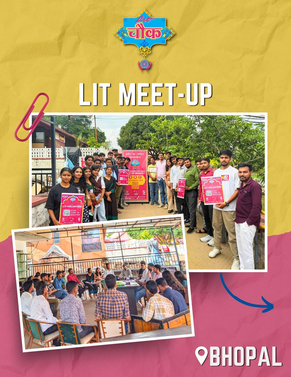 litchowk's tweet photo. ✨ Lit Meet-up at Bhopal ✨💫

#litmeetup #bhopal #LitChowk #community #litchowkseason5 #litchowks5 #litmeet #bhopalcity #bhopalmeetup https://t.co/4v7s6wQuxu