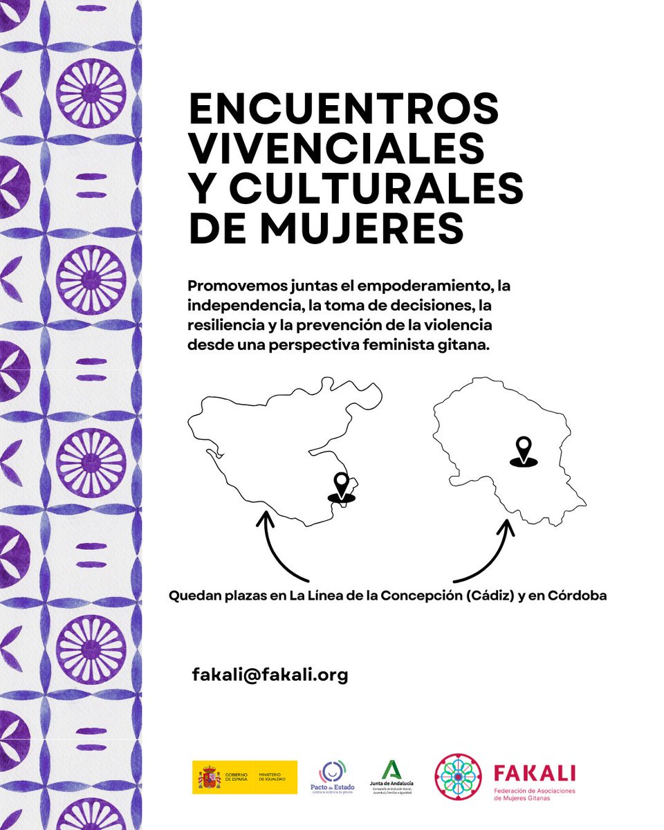 FAKALI (@fakaligitanas) on Twitter photo Seguimos con nuestros encuentros culturales para mujeres que quieran:
🌸 Compartir experiencias y apoyarse mutuamente
🌸 Fortalecer su independencia personal
🌸 Crear espacios libres de violencia y juicios
Si quieres ser parte, escríbenos a fakali@fakali.org Seguimos con nuestros encuentros culturales para mujeres que quieran:
🌸 Compartir experiencias y apoyarse mutuamente
🌸 Fortalecer su independencia personal
🌸 Crear espacios libres de violencia y juicios
Si quieres ser parte, escríbenos a fakali@fakali.org