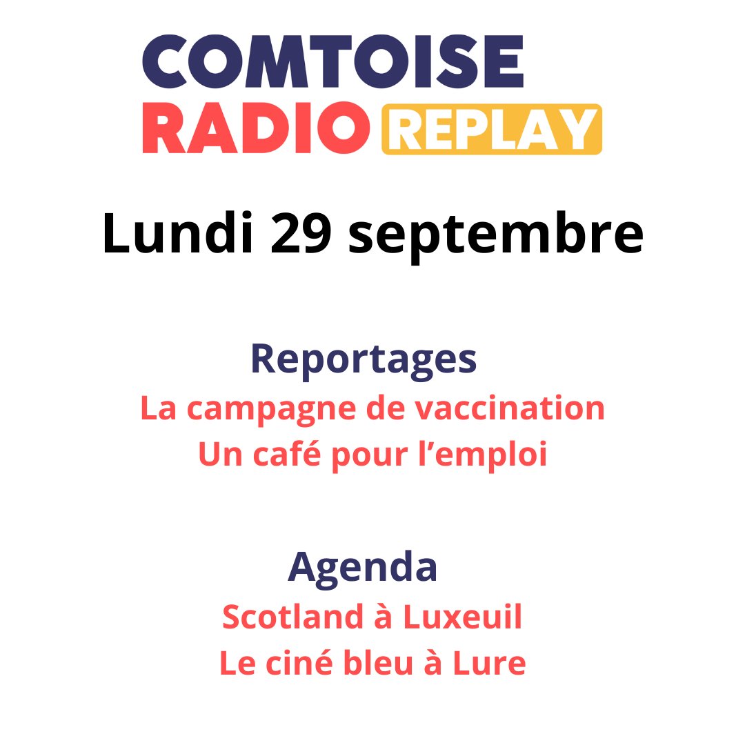 🎧 REPLAY COMTOISE RADIO
👉 Retrouvez tous nos replays sur l'appli Comtoise Radio et sur comtoiseradio.fr