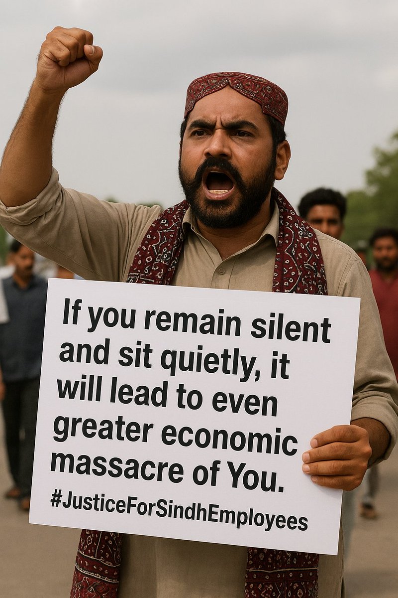 aleeeasif's tweet photo. #JusticeForSindhEmployees https://t.co/JiGLwZPS7A