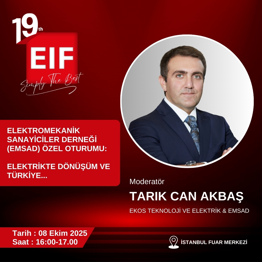 eif2050's tweet photo. Tarık Can Akbaş #EIF2025
Enerji sektörünün geleceğinin konuşulacağı bu önemli zirvede; bilgi paylaşımı, ilham verici oturumlar ve sürdürülebilir çözümler sizleri bekliyor!
Kongre hakkında bilgi için: https://t.co/DxDT7Oq9au
#EMSAD #EKOS https://t.co/8AlI02W1Hl