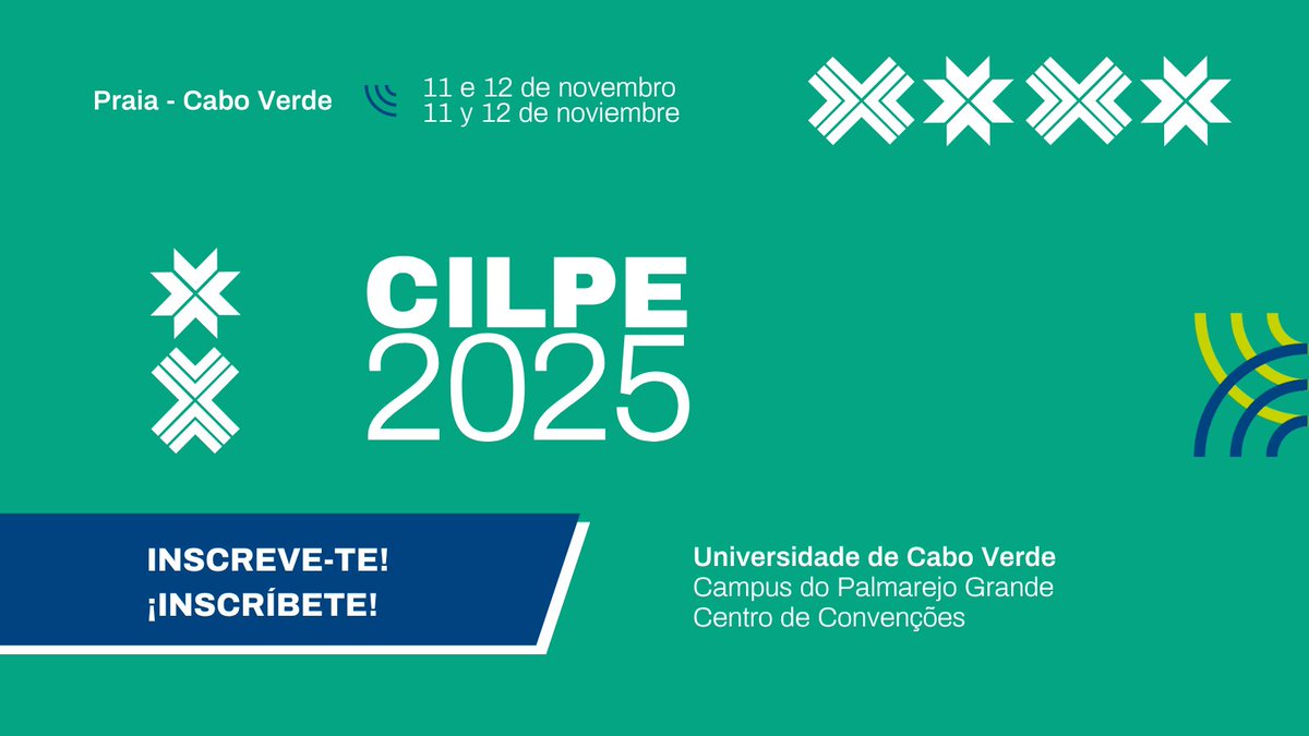 Se te interessas por temas como multilinguismo, interculturalidade, tecnologias digitais e ageopolítica das línguas, não percas a #CILPE2025. A conferência acontece pela primeira vez em África, na Praia 🇨🇻!

Inscreve-te já e junta-te a este encontro internacional!