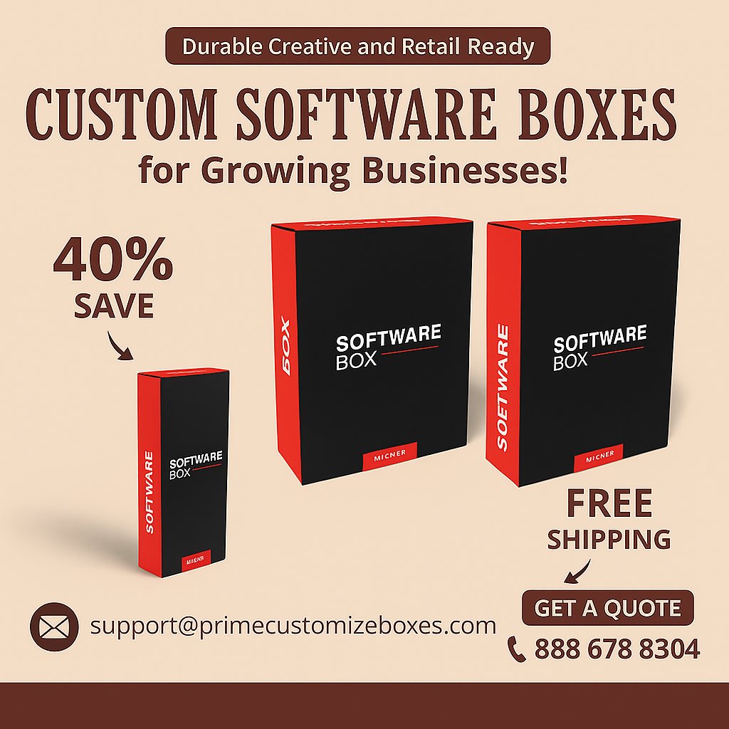 pcb33594's tweet image. 🖥️ Elevate your product’s image with Custom Software Boxes!✨

Stylish, durable &amp;amp; fully customizable to showcase your brand.

✅ Premium Materials
✅ Custom Sizes &amp;amp; Inserts
✅ Logo &amp;amp; Branding Options

🌐 primecustomizeboxes.com/product/custom…

📞 +1 888 678 8304

#CustomSoftwareBoxes