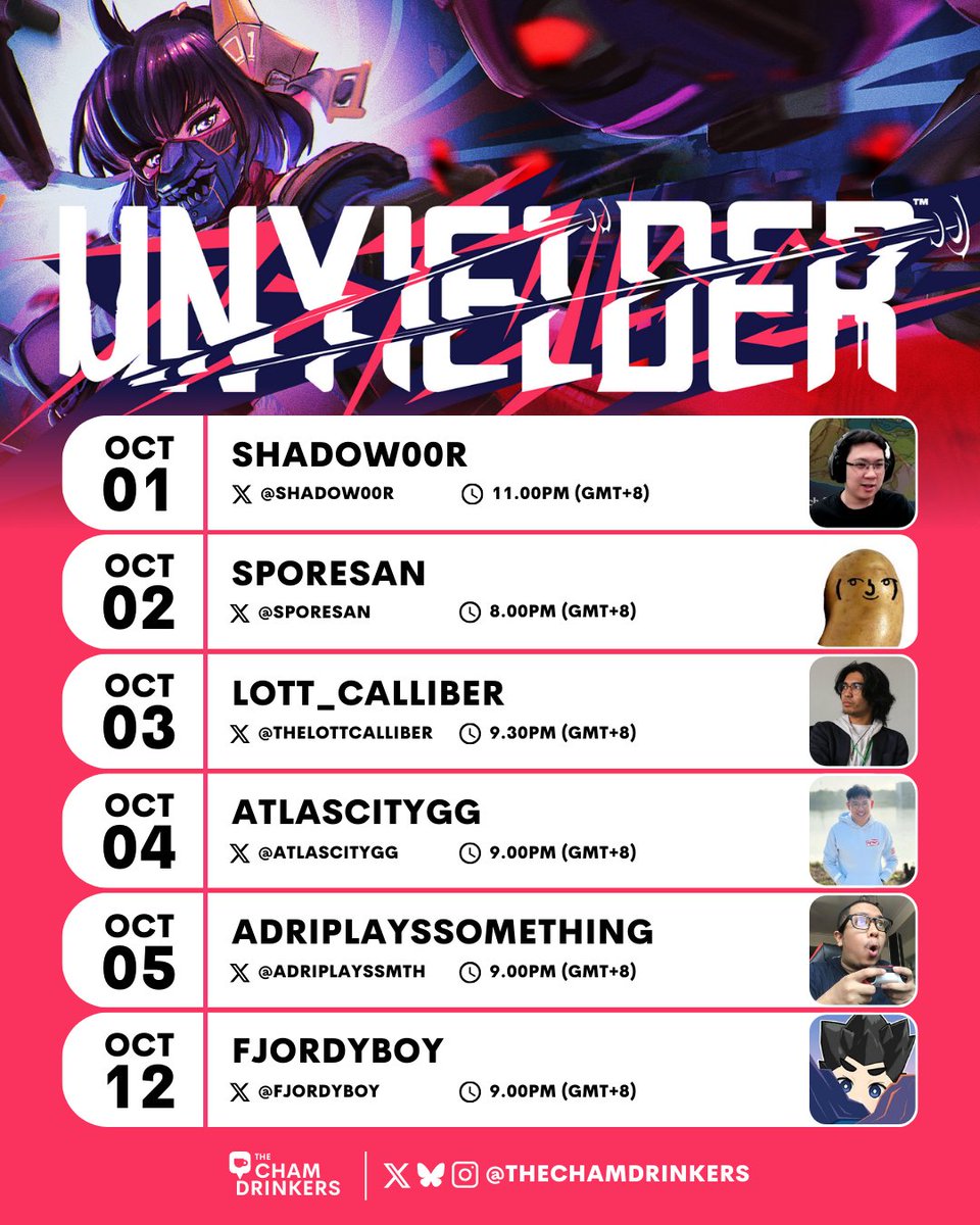 TheChamDrinkers's tweet photo. Time to strap in and lock on to @PlayUnyielder, developed by Singaporean studio @trueworldstudio! 

Check out these @TheChamDrinkers streams as they journey through the war-torn lands of EREBUS in this intense boss-rush movement shooter! 🔥🤯 https://t.co/0fLD9x4EYF