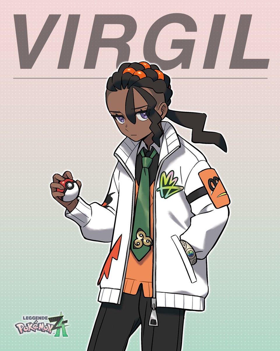 Virgil è un aspirante stilista che si sta facendo una reputazione a Luminopoli come stilista misterioso. Si è unito al Team MZ in cambio di uno spazio da utilizzare come studio. Il suo Pokémon compagno è uno Scraggy, ma non ama lottare.

#LeggendePokemonZA