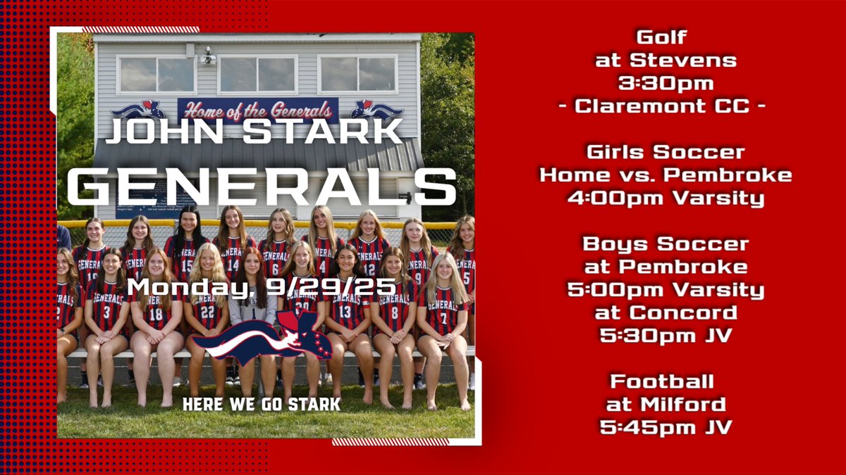 Best of luck to our Generals as they kick off the week with some exciting competition!

Go out there &amp; give it your all — we’re cheering you on every step of the way!