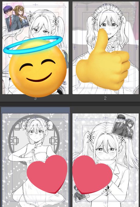 特典描いてます 