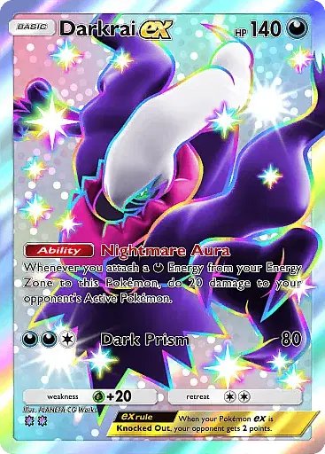 PokeGirlLauren's tweet image. Shiny Darkrai and Giratina from the new Deluxe Pack 

#PokemonTCGPocket