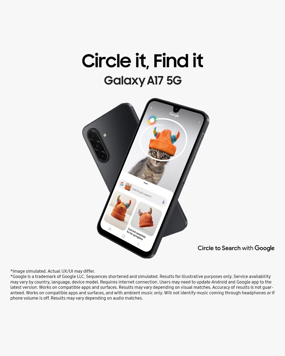 Samsung_Ghana's tweet image. ✨ Meet the new Samsung Galaxy A17, your ticket to Galaxy AI 🚀. With Gemini AI at its core, it puts smart, effortless innovation in every hand. Proving that Ai is for everyone, everywhere.
Learn more: spr.ly/6013A5SkH
#GalaxyA17 #SamsungGH #AIForEveryone