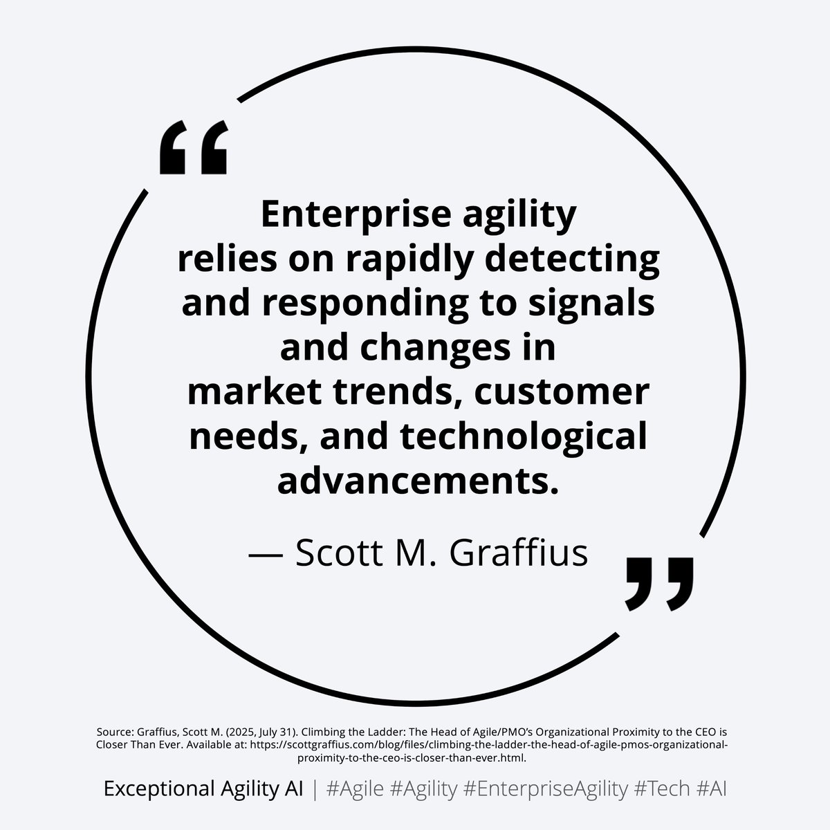 EA_x_AI's tweet photo. “Enterprise agility relies on rapidly detecting and responding to signals and changes in market trends, customer needs, and technological advancements.”
— Scott M. Graffius
See image for source details | #Agility #EnterpriseAgility #OrganizationalAgility #SignalDetection https://t.co/b09DzZwcoT