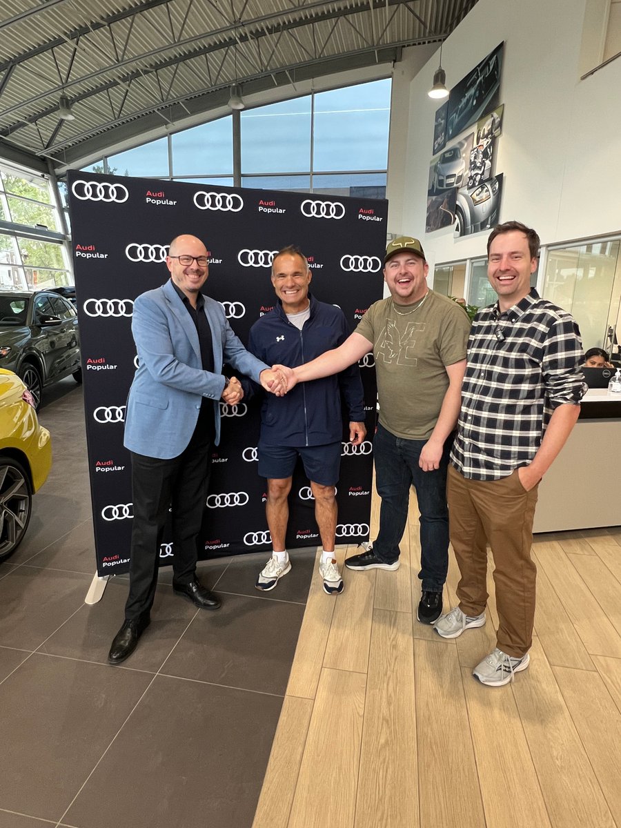 BPMSportsRadio's tweet photo. NOUVEAU PARTENAIRE OFFICIEL🚨
Merci Audi Popular! Le Club du matin est fier de s'associer à un concessionnaire familial exceptionnel! 🤝 🎙️🚙 #commanditaire https://t.co/BkpBSjm2Ef