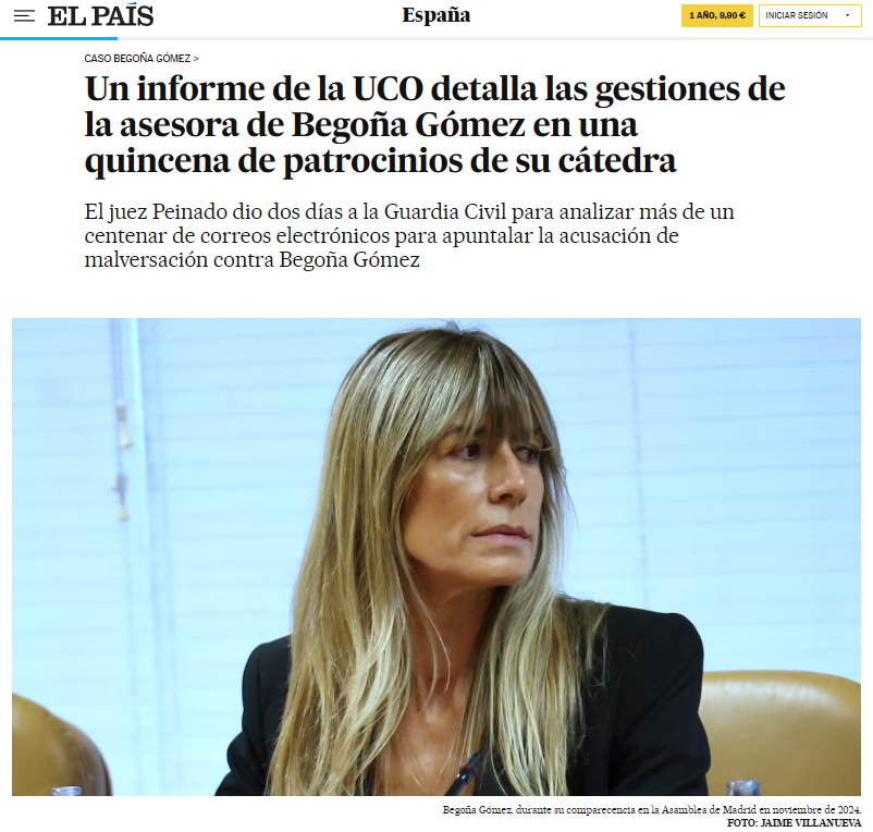 Ahora mismo en la portada de El País.

Cómo me gustan los informes de la UCO.