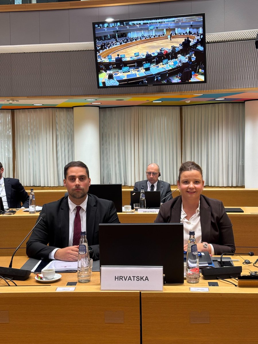 CroatiaInEU's tweet photo. State Secretary Goran Romek is representing 🇭🇷 at today’s #COMPET.
The #CompetitivenessFund should boost innovation across Europe — but also ensure geographical balance and provide companies quicker, simpler access to financing. https://t.co/jjs526zDrl