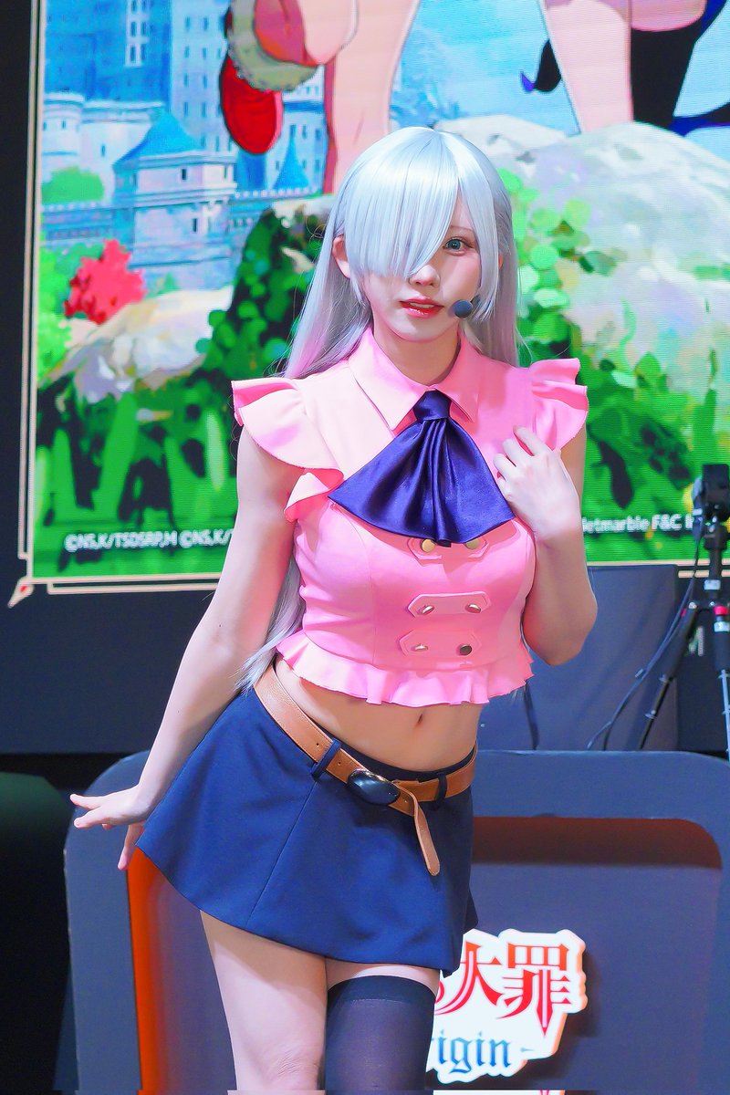 ORION53329213's tweet photo. 女神族・エリザベスに扮する、コスプレ界の女神・えなこさん(@enako_cos)

神・々・しい！

#えなこりん 
#TGS2025 
#七つの大罪Origin https://t.co/xAcfegihmh