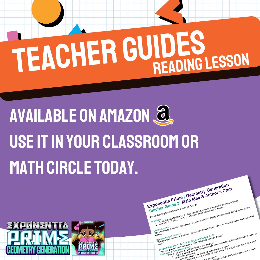 ExponentiaPrime's tweet image. What if your next small group reading text also taught advanced math?

📥 Download the free Reading Guide: loom.ly/LJ8liwc
🛒 Then purchase the book on Amazon or ExponentiaPrime.com: loom.ly/3YJafuA
#ReadingInMath #GeometryGeneration