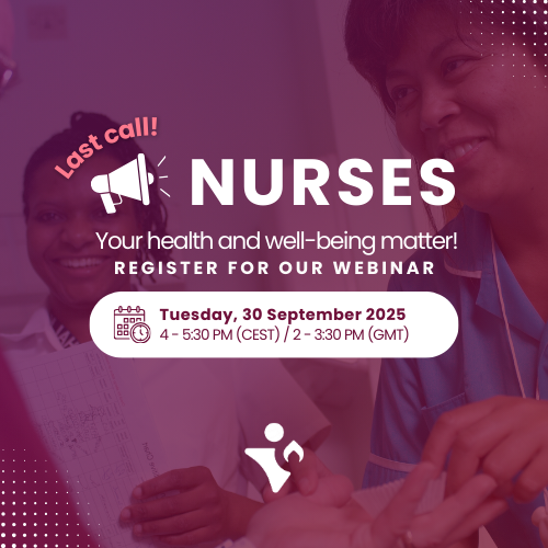📢 LAST CALL 📢 #Nurses, join our webinar tomorrow on prioritizing the #health and well-being of the #nursing workforce.

📅 Tuesday, 30 September 2025
🕓 4:00–5:30 PM CEST / 2:00–3:30 PM GMT

Learn more: bit.ly/4grECQ1 / Register here: bit.ly/47LmONC
