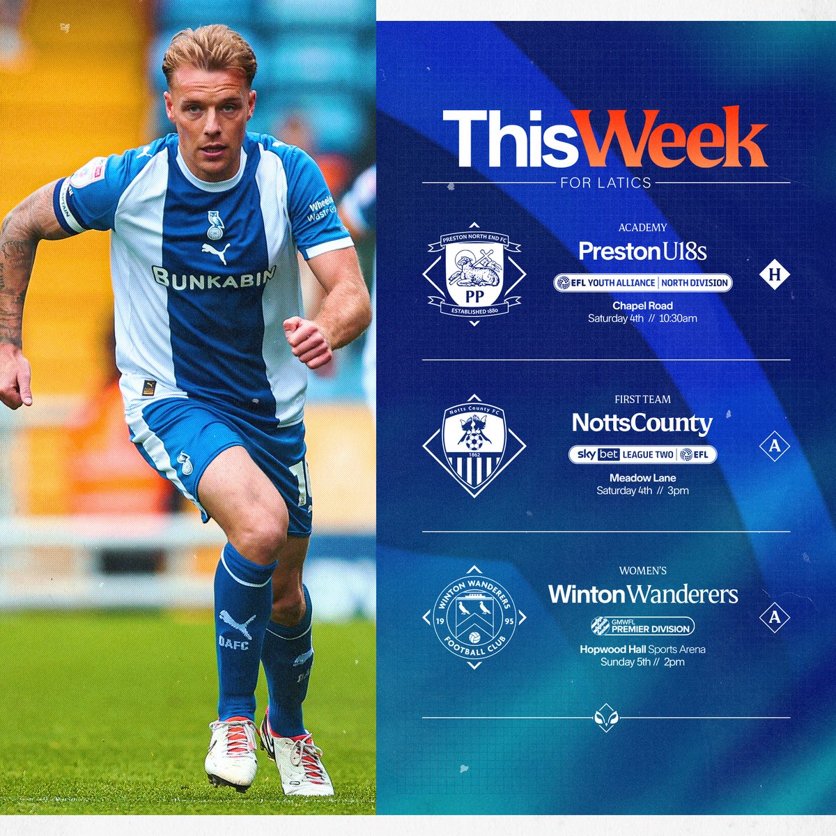 🗓️ This week for Latics. #oafc
