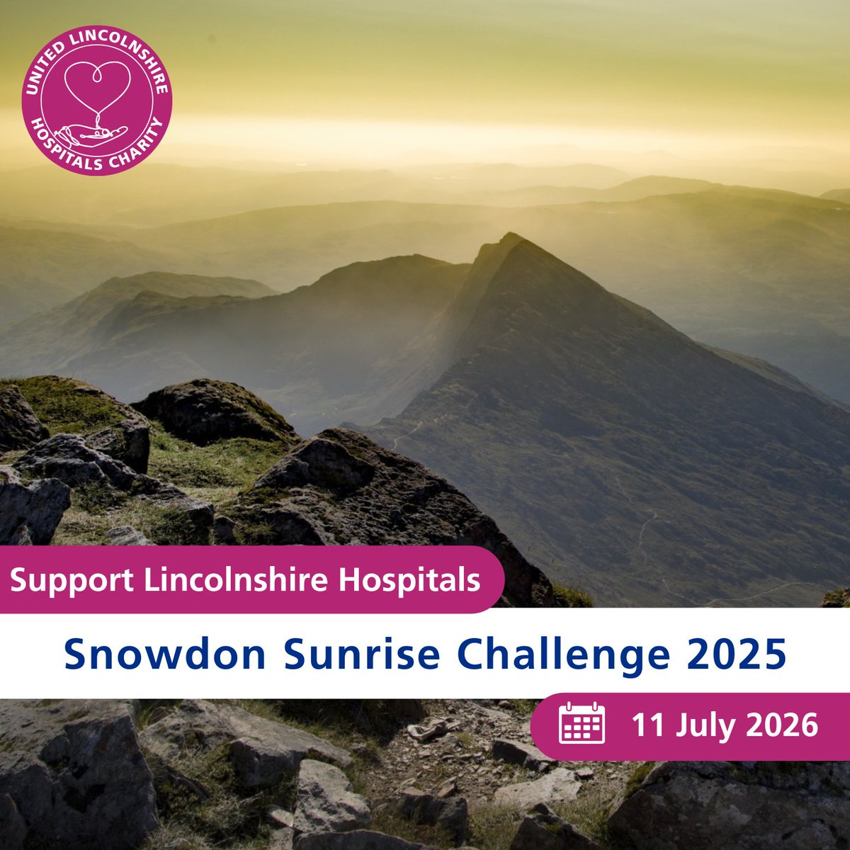Witness the world wake up from the highest point in Wales.

Join us for an unforgettable Snowdon Sunrise Challenge — a night-time adventure leading to a breathtaking sunrise summit.

Book your early bird registration here: ow.ly/6LnH50WUJjC