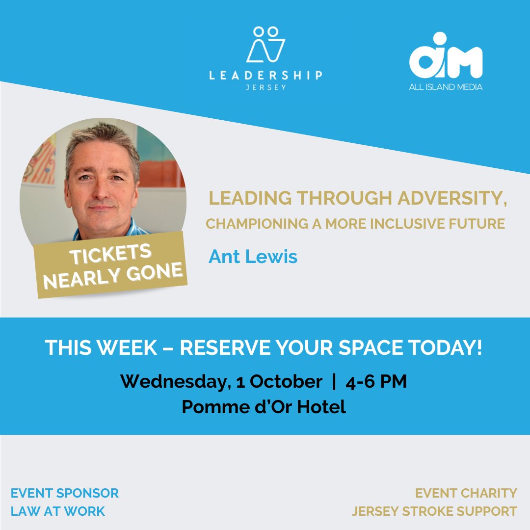 Leading Through Adversity, Championing a More Inclusive Future is this week! 🌟

Tickets are going fast! Don’t miss out on this chance to hear Ant’s inspiring story and learn small actionable steps you can implement to create big change. ⚡️: brnw.ch/21wWbnd