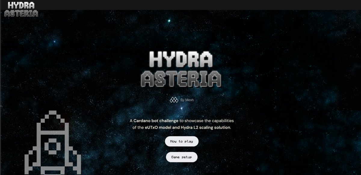 You like Mesh SDK, and you also like Hydra ? Well, we have something for you. Inspired by TxPipe Asteria on L1, we now brought Asteria on Hydra using MeshSDK.
showcasing the capabilities of the eUTxO model and Hydra L2 scaling solution. 

Fully open source, ready for you play &amp;