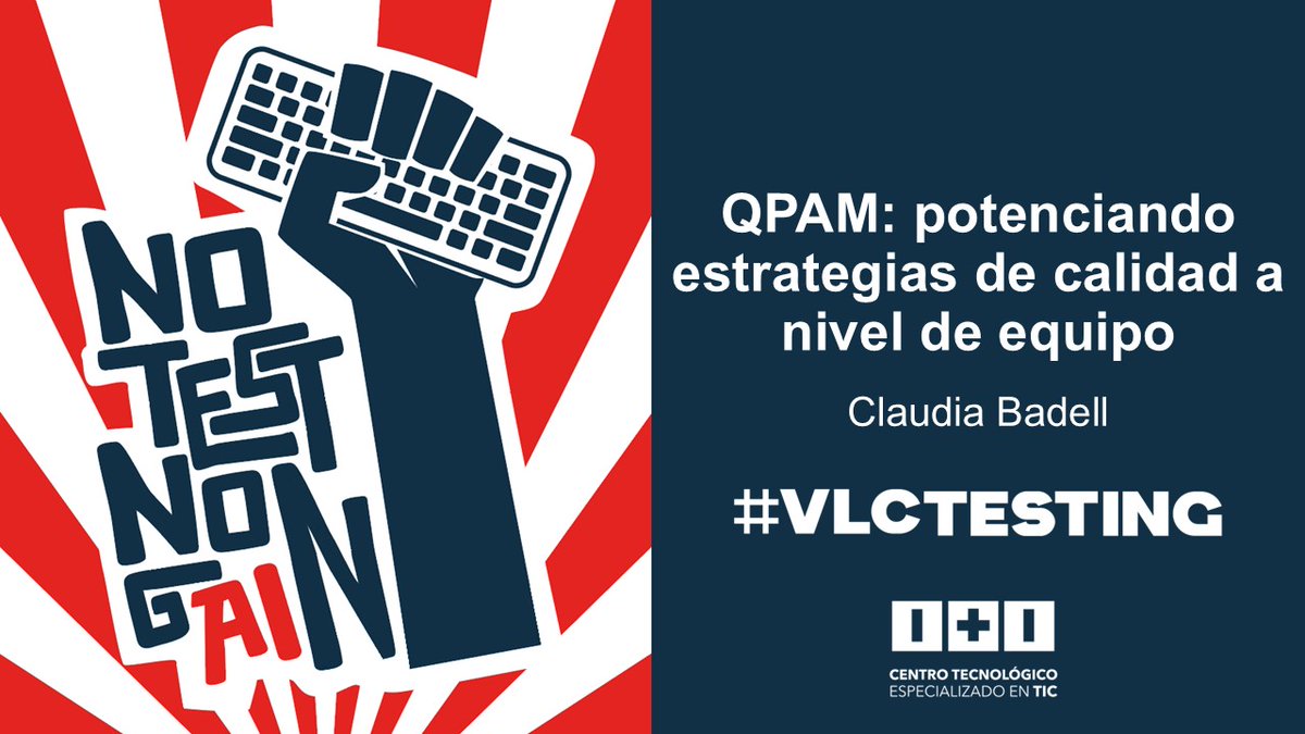 Claudia Badell (@claubs_uy) on Twitter photo ¡Esta semana llega #VLCTesting! 💫
Te espero en mi charla 👉 QPAM: Potenciando estrategias de calidad a nivel de equipo 🧠💬
🌎 Modalidad online y sin costo
 📌Mirá el lineup completo y registrate: vlctesting.es
#SoftwareQuality #SoftwareTesting #TestingStrategy ¡Esta semana llega #VLCTesting! 💫
Te espero en mi charla 👉 QPAM: Potenciando estrategias de calidad a nivel de equipo 🧠💬
🌎 Modalidad online y sin costo
 📌Mirá el lineup completo y registrate: vlctesting.es
#SoftwareQuality #SoftwareTesting #TestingStrategy