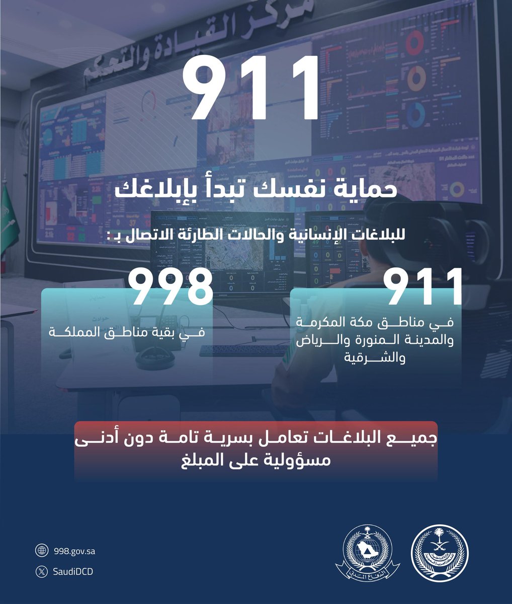 حماية نفسك تبدأ بإبلاغك.
#لأمنكم_وسلامتكم