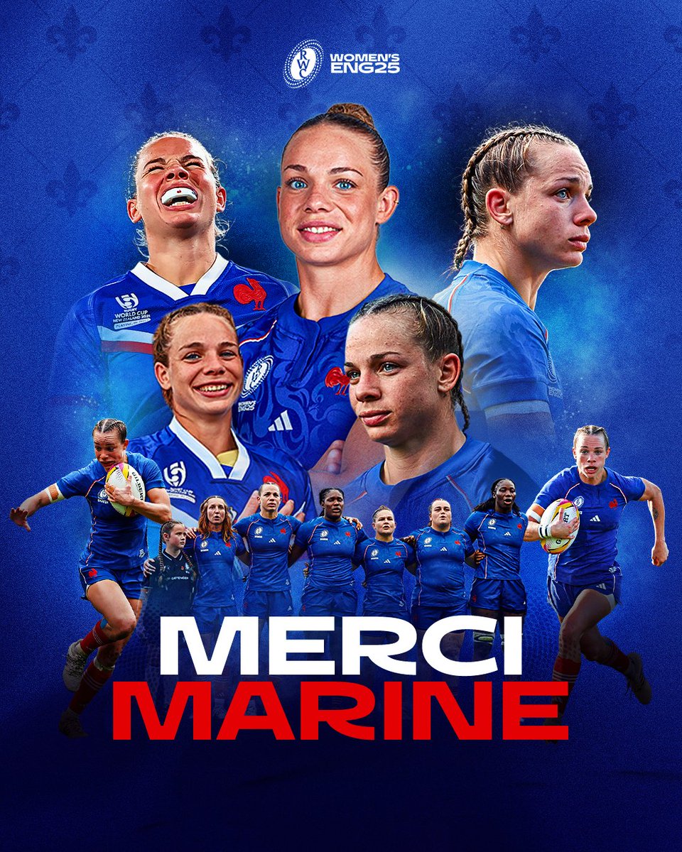 Magnifique Marine 👏

Félicitations to <a href="/FranceRugby/">France Rugby</a> captain, Marine Menager, who has retired after an incredible career 🇫🇷