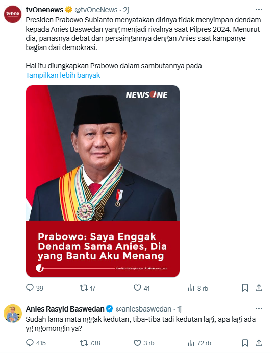 Gustamovic01's tweet photo. @aniesbaswedan Pas bener pak. https://t.co/yoqvtl7Dkk