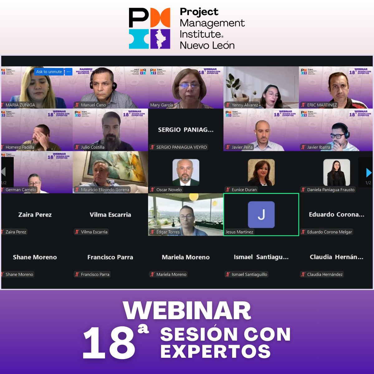 pminl's tweet photo. 🙌 ¡Gracias por ser parte de la 18ª Sesión con Expertos PMI Nuevo León! 🚀

Un espacio para aprender, compartir y fortalecer la comunidad de gestión de proyectos.
#PMINuevoLeón #GestióndeProyectos https://t.co/XwBexvwp0d