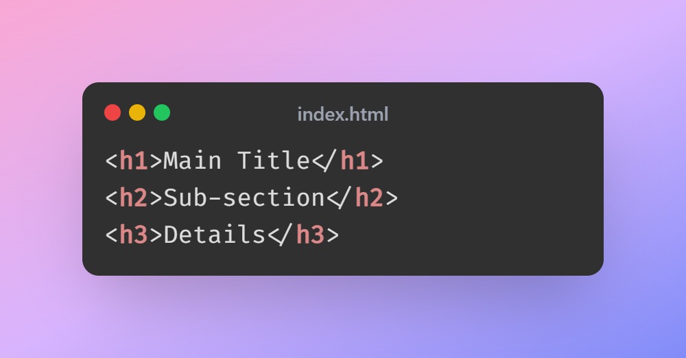 dev_unhinged's tweet image. 🔖 Day 4 of 30 HTML Tips 🔖
Heading tags aren’t just for size. They’re a content hierarchy.

1. Use them in order:

2. Skipping (like H1 → H3) confuses screen readers &amp;amp; SEO crawlers.

✅ Headings are structure, not decoration.