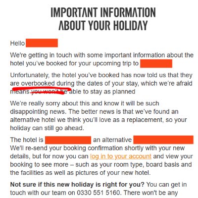 ๐ป๐ท.๐ท๐ถ (@el__aitch) on Twitter photo ๐จBe very cautious when booking a holiday with <a href="/easyJetholidays/">easyJet holidays</a>
They donโt care what upset they cause if there is a few extra quid to be made.
Disgusting.
<a href="/ABTAtravel/">ABTA</a> <a href="/CTSI_UK/">Chartered Trading Standards Institute (CTSI)</a>
#easyjet #profiteering #family #letdown ๐จBe very cautious when booking a holiday with <a href="/easyJetholidays/">easyJet holidays</a>
They donโt care what upset they cause if there is a few extra quid to be made.
Disgusting.
<a href="/ABTAtravel/">ABTA</a> <a href="/CTSI_UK/">Chartered Trading Standards Institute (CTSI)</a>
#easyjet #profiteering #family #letdown
