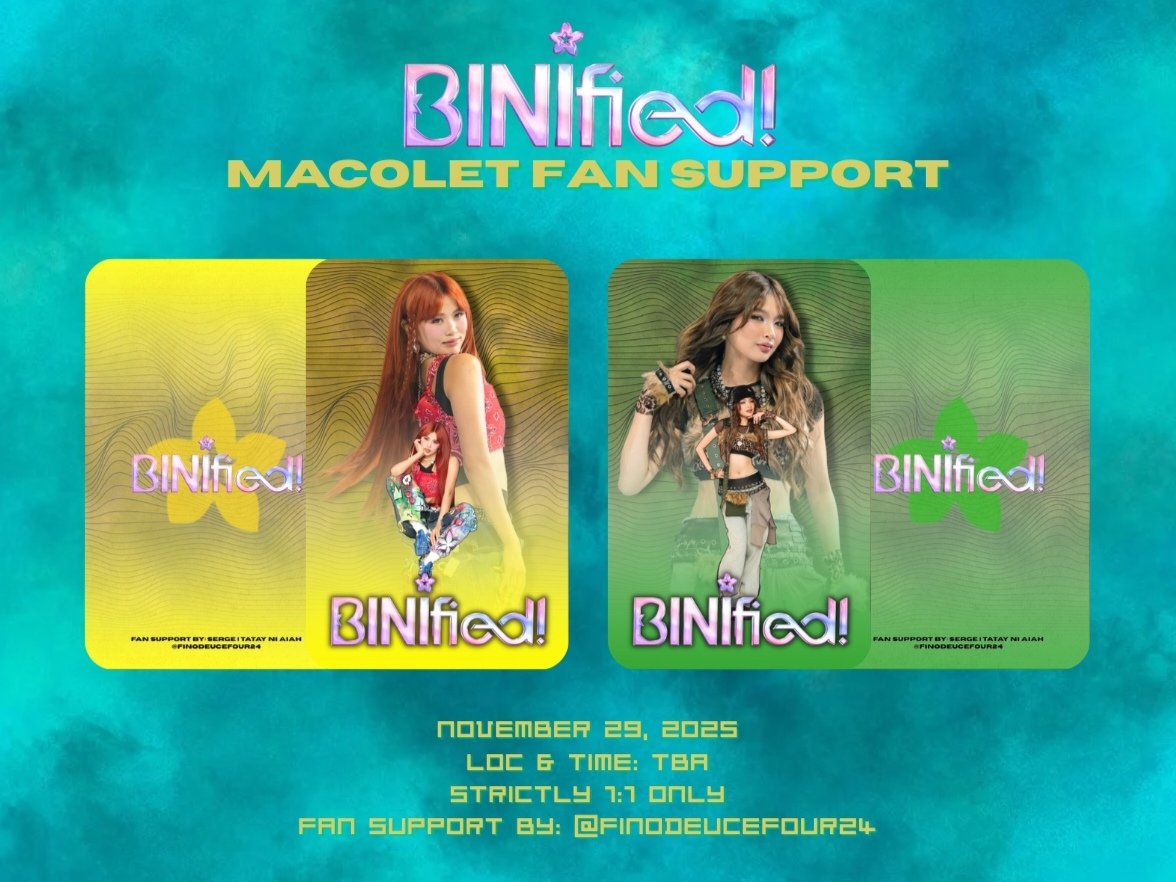 finodeucefour24's tweet photo. #BINIFIED #BINI MACOLET FAN SUPPORT 🐼🐺

݁♾ mbf, like &amp; rt (must show proof)
݁♾ strictly 1:1 ratio
݁♾ time &amp; loc: tba on d-day
݁♾ limited quantity
♾ open for trades !!
♾ donations: dm for perks 🫰🏼
♾ by @finodeucefour24

no no dumog ha ! marami pang kasunod promise hehe 🤏🏼 https://t.co/re9R9fW6sy