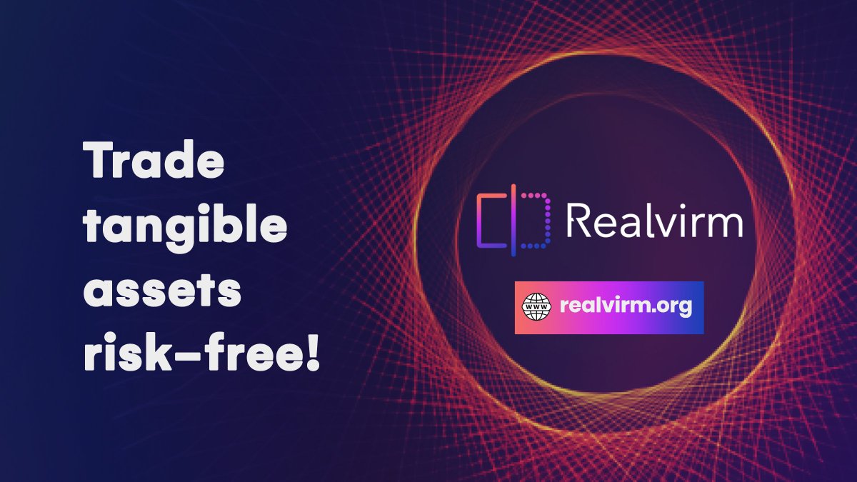 🤖 Smart Contracts = No Scams!

🛡 #Realvirm locks delivery deadlines, deposits &amp; appeals in smart contracts—so sellers deliver FAST or lose their stake.

⏱️ Trade tangible assets risk-free!

$RVM