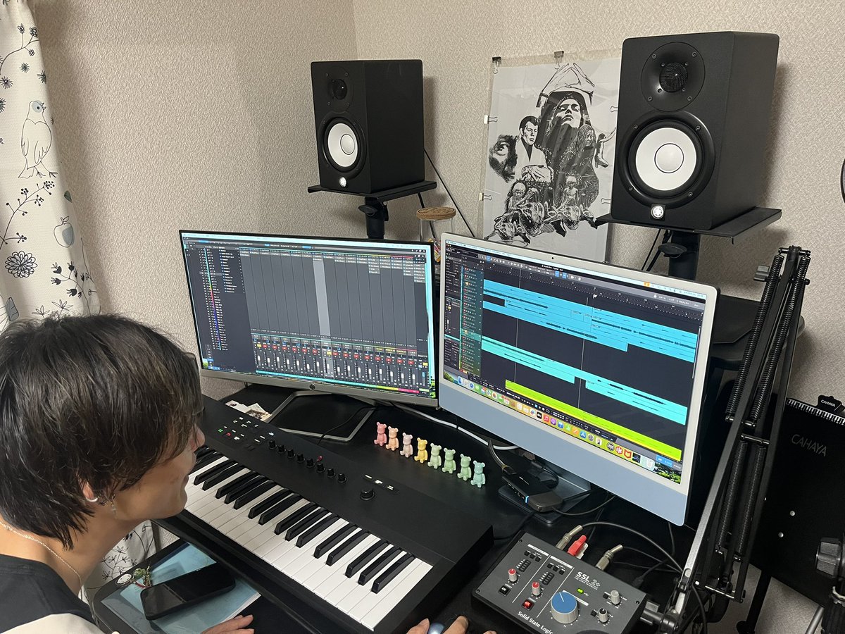 tsuidayooon's tweet photo. 今日も集合。。。
ボーカルのわたくしは横でうっとり聞いております。 https://t.co/NPjGAg6EDN