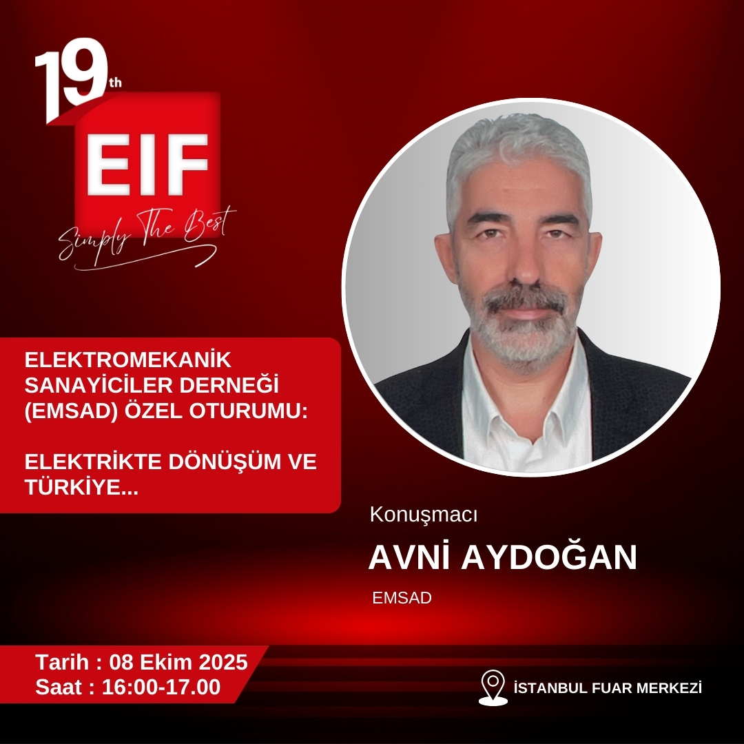 eif2050's tweet photo. Avni Aydoğan #EIF2025
Enerji sektörünün geleceğinin konuşulacağı bu önemli zirvede; bilgi paylaşımı, ilham verici oturumlar ve sürdürülebilir çözümler sizleri bekliyor!
Kongre hakkında bilgi için: https://t.co/DxDT7Oq9au
#EMSAD https://t.co/Cu7bgyBw76